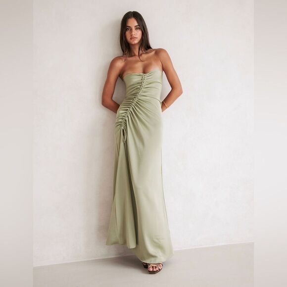 Sabo Skirt Dresses & Skirts - Sabo Size US 12 Alyssia Dress Strapless Side Slit Wedding Guest Formal Events